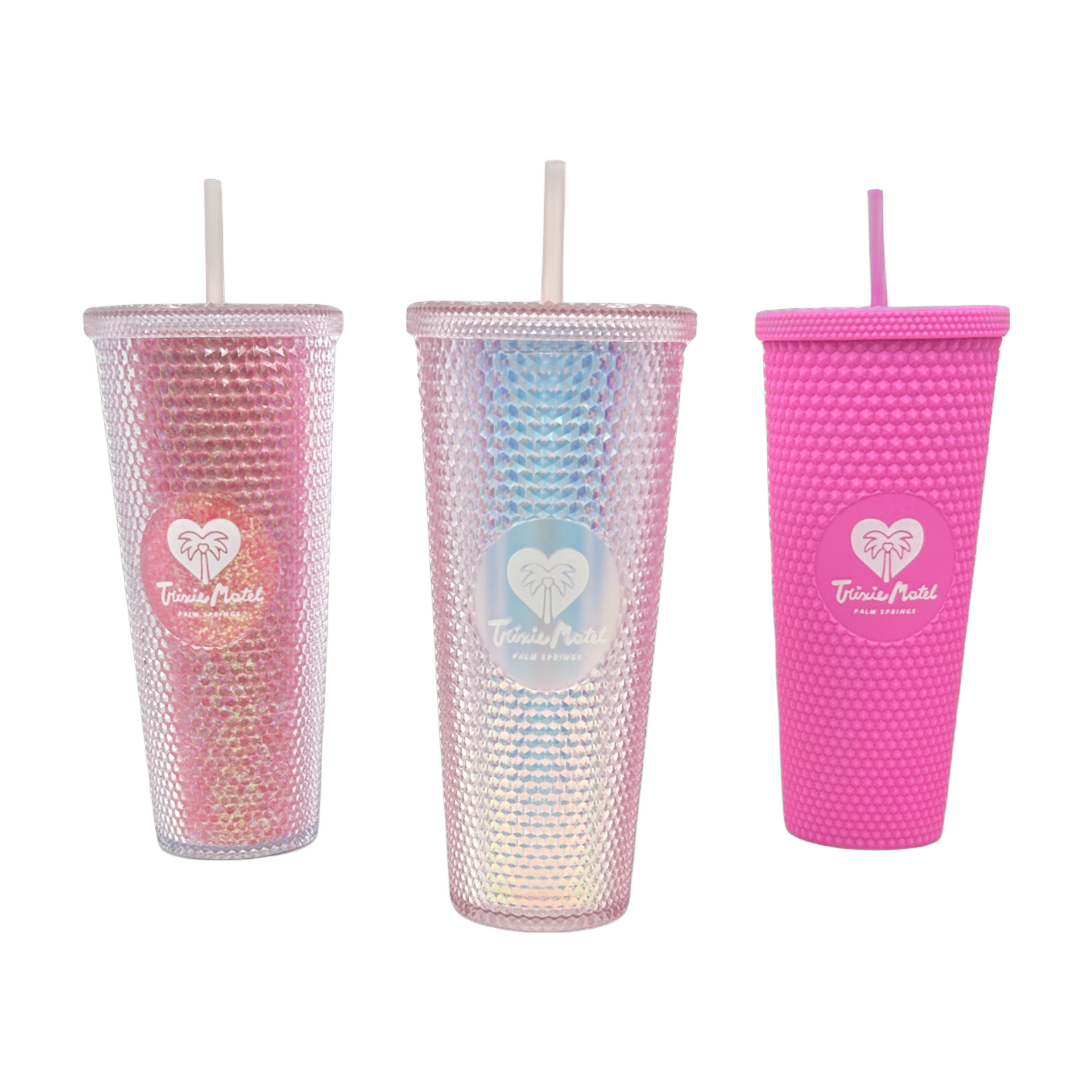 Hot Pink Studded Tumbler – Trixie Motel Gift Shop